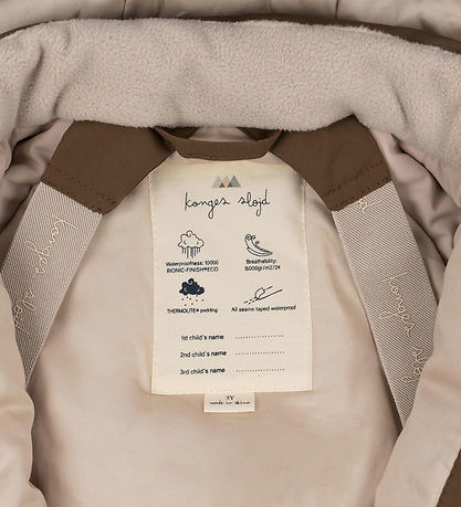 Konges Sløjd Snowsuit - Nohr - Walnut