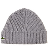 Lacoste Beanie - Wool - Rib - Silver China