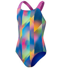 Speedo Badedrakt - Digital Over alt Powerback - Rosa/Blue