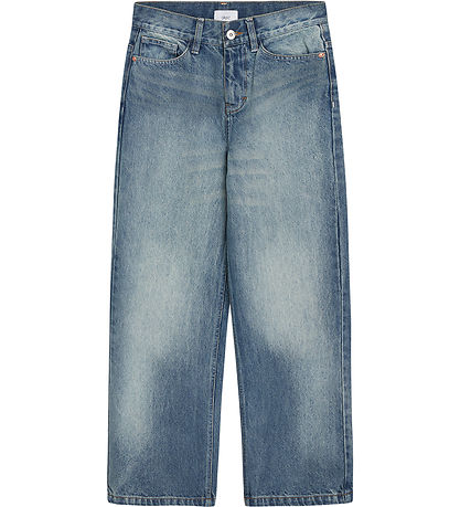 Grunt Jeans - GRWide lágt mitti - Blár