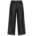 Molo Trousers - Pleated - Aldora - Black/Glitter