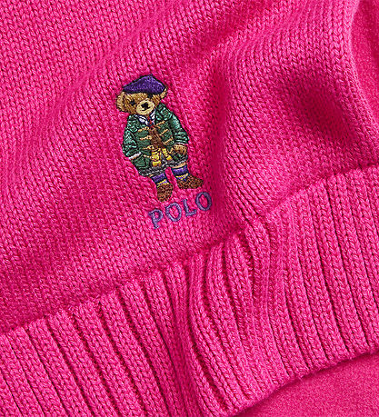 Polo Ralph Lauren Scarf w. Fleece - Knitted - Pink