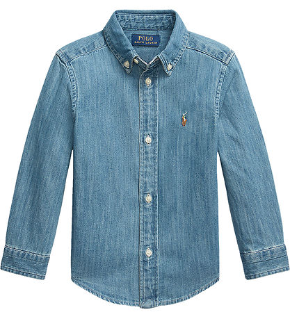 Polo Ralph Lauren Skyrta - Gallaefni - Blátt