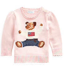 Polo Ralph Lauren Bluse - Strik - Rosa m. Bamse