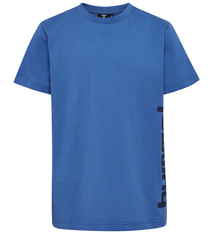 Hummel T-shirt - hmlPrint - Bright Cobalt/Black Iris