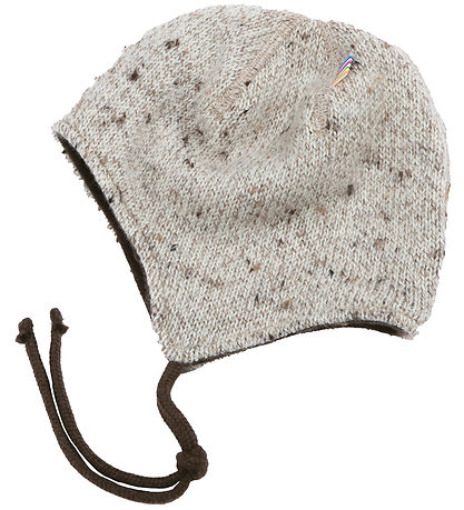 Joha Baby Hat - Knitted - Wool - 2-layer - Beige