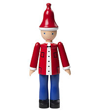 Kay Bojesen wooden figure - Christmas Ole 17.5 cm - Red/Blue/Whi