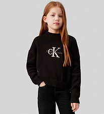 Calvin Klein Bluse - Strick - Monologo - CK Black