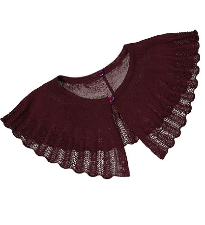 MarMar Blússa - Ull - Thulla - Deep Mulberry M. Kragi