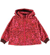 Danefæ Softshell jakki M. Flís - Danelaerke - Björt Bleikt Berry