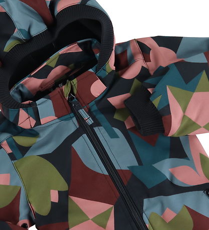 Danefæ Softshell jakki M. Flís - Danolivia - Black Geofleur