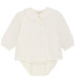 Minymo Shirt Bodysuit L/æ - Snow White