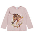 Hust and Claire Blouse - Anie - Dusty Rose w. Unicorn