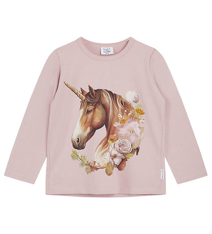 Hust and Claire Blouse - Anie - Dusty Rose w. Unicorn