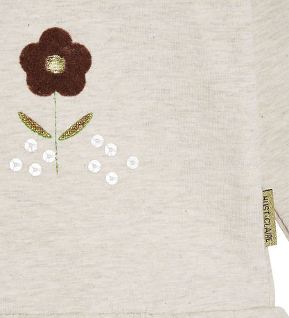 Hust and Claire Blouse - Ajna - Wheat Melange w. Flowers