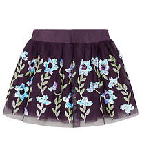 Hust and Claire Skirt - Ninna - Dark Plum w. Sequins