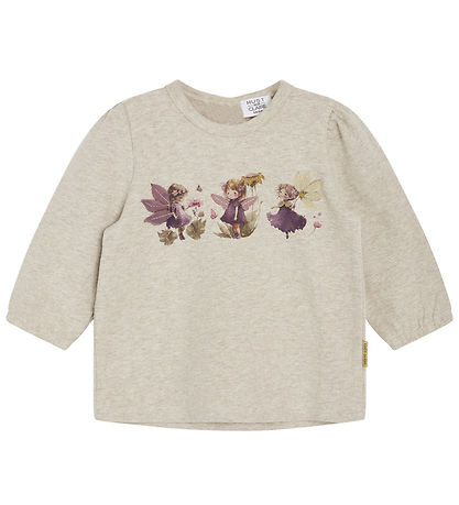 Hust and Claire Blússa - Alma - Beige Melange M. Glimmer