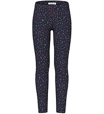 Name It Leggings - Schweiß - NkfDavina - Dark Sapphire/Hearts