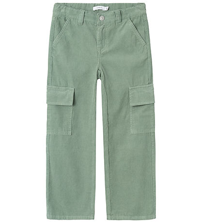 Name It Corduroy Trousers - NkfBella - Lily Pad