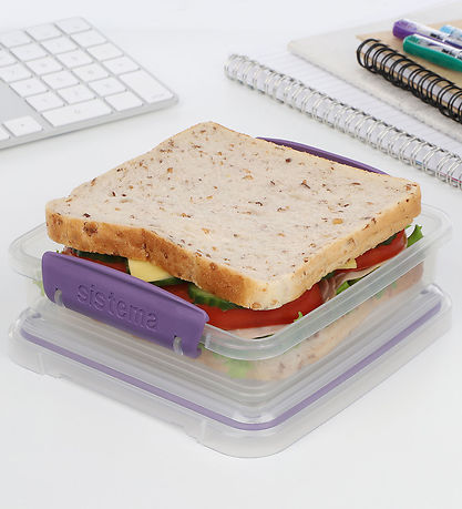 Sistema Lunchbox - Sandwich Box To Go - 450 mL - Purple