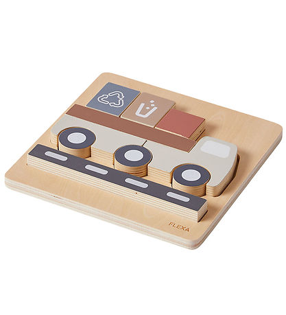 Flexa Play Puzzel - 9 Bakstenen - Vrachtwagen