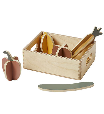 Flexa Play Play Food - Vegetables - Wood