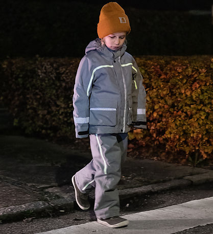 Ildhu Úlpa - Norly - Light Grey M. Sjállýsandi Endurskinsmerki