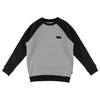 Vans Sweatshirt - Core Basic Raglan - Black/Cement Heather