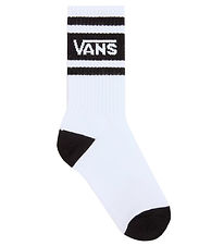 Vans Socks - Drop V Logo Crew - White/Black