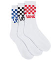 Vans Socks - 3-Pack - Drop V Classic+ Check Crew - White
