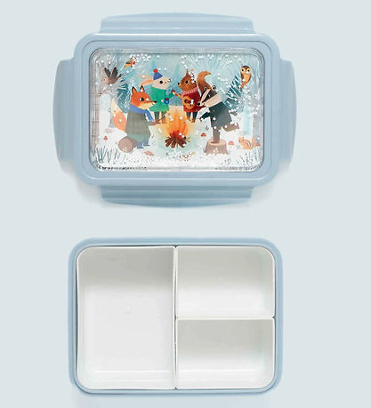 Petit Monkey Brotdose - Bento - Lagerfeuer Animals White Sterne