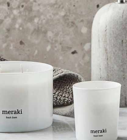 Meraki Scented candles - 2-Pack - 2x60g - White Garden