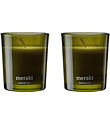 Meraki Scented candles - 2-Pack - 2x60g - Oud Leaf
