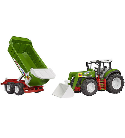 Bruder Tractor - RoadMax w. Front loader and Trailer - 03452