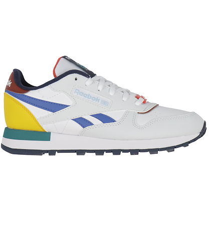 Reebok Skór - Classic Leather - Running - Tungl/Dökkblátt/Rautt