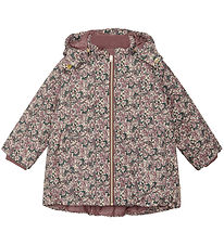 Hust and Claire Winter Coat - HCObina - Pale Lilac w. Flowers