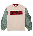 Marni Bluse - Wolle/Nylon - Beige/Rot/Armygrün