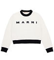Marni Bluse - Kurz geschnitten - Wolle - Hvd m. Schwarz