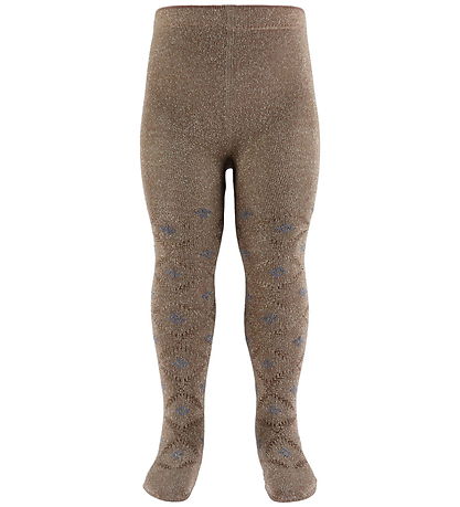 MP Tights - Wool - Freja Glitter - Coca Mocha