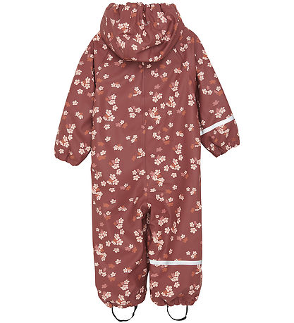 CeLaVi Rainsuit w. Fleece - Apple Butter
