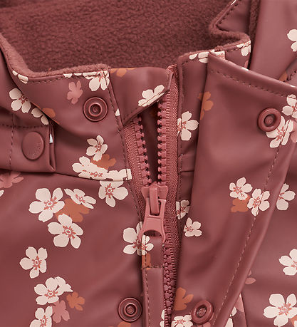 CeLaVi Rainsuit w. Fleece - Apple Butter