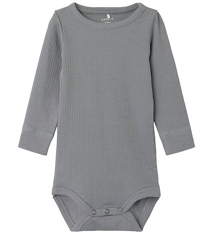 Name It Bodysuit L/æ - Rib - NbmNoe - Mockingbird