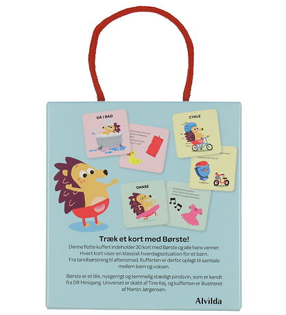 Alvilda Min Little Cardboard Suitcase With Brush Card - 30 pcs