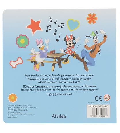 Alvilda Colouring Book - Paint With Water - Disney Mickey And Fr