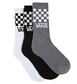 Vans Socks - 3-Pack - Drop V Classic+ Check Crew - Black/White/G