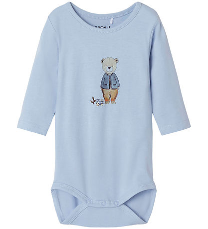 Name It Bodysuit L/æ - NbmRiss - Niagara Mist