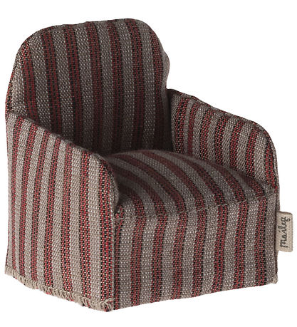 Maileg Miniatuur Fauteuil - Muis - Rood/Stripe