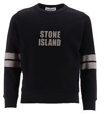 Stone Island Sweatshirt - Schwarz m. Reflektierend