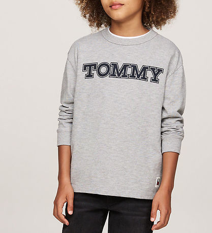 Tommy Hilfiger Blouse - Flags Patches - Light Grey Heather