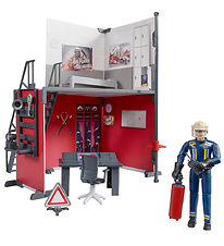 Bruder Play Set - bworld - Fire Station w. Firefighter - 62702